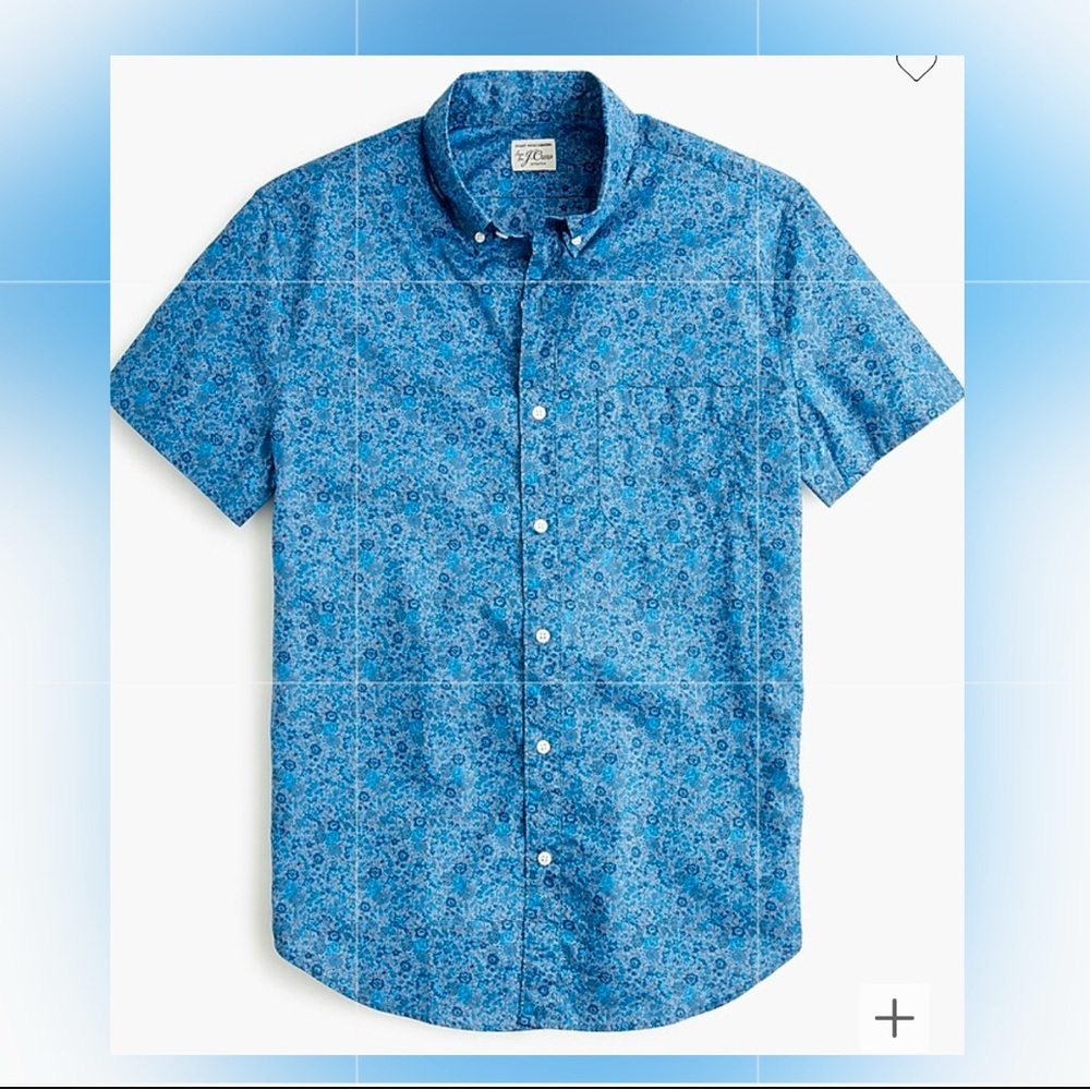 J.Crew Men’s Short-sleeve shirt in Liberty Emma flower print Small- SLIM FIT.